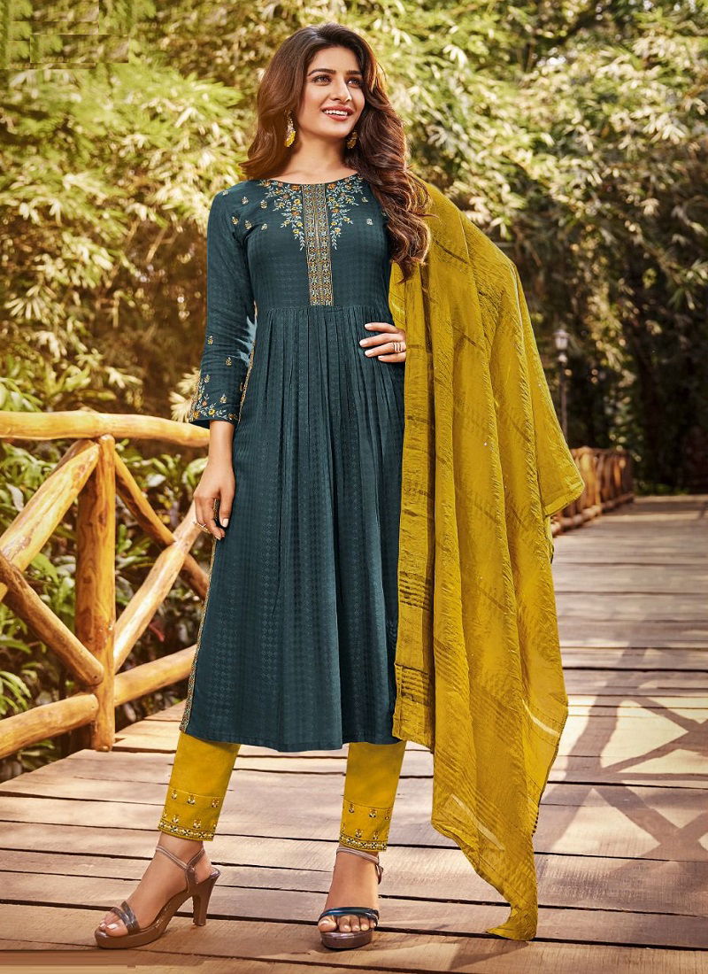 Surabhi By Ladies Flavour 1001-1006 Readymade Salwar Suits Catalog